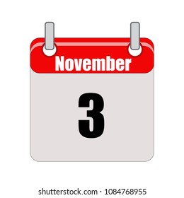 November calendar vector