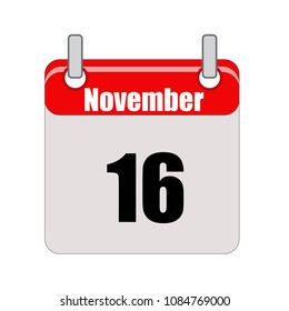 November calendar vector