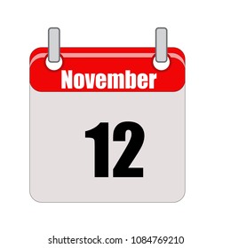 November calendar vector