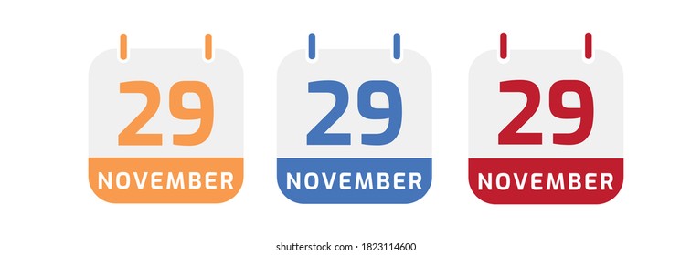  november calendar vector design for note