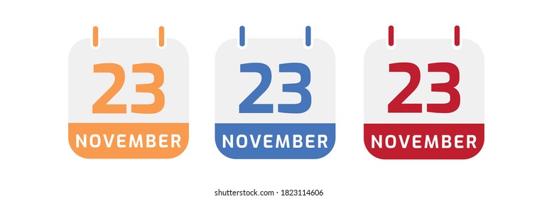  november calendar vector design for note