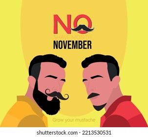 November concept with lettering poster design