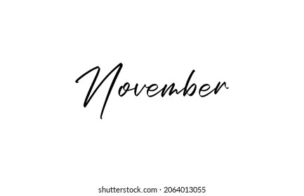 November Im kreativen Schreibstil