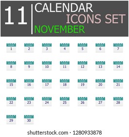 November icon vector