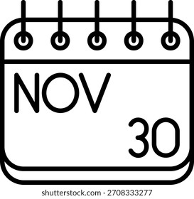 Icono de noviembre para su proyecto