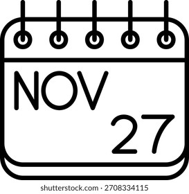Icono de noviembre para su proyecto