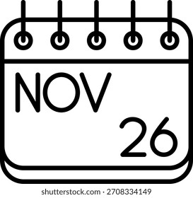 Icono de noviembre para su proyecto