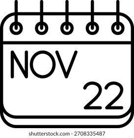 Icono de noviembre para su proyecto