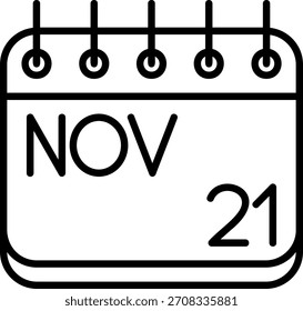 Icono de noviembre para su proyecto