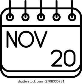 Icono de noviembre para su proyecto