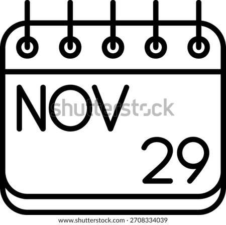 November Icon For Your Project