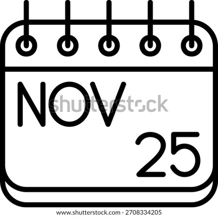 November Icon For Your Project