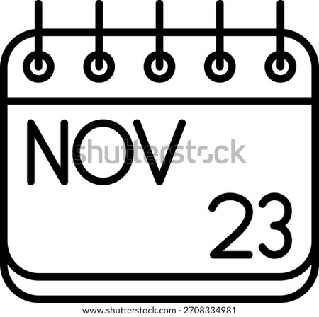 November Icon For Your Project