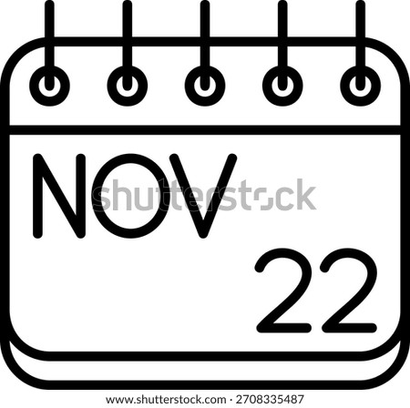 November Icon For Your Project