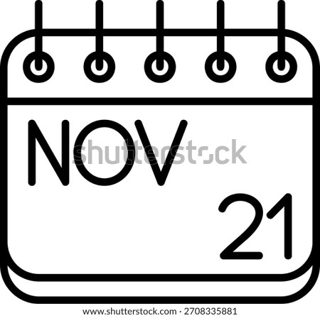 November Icon For Your Project