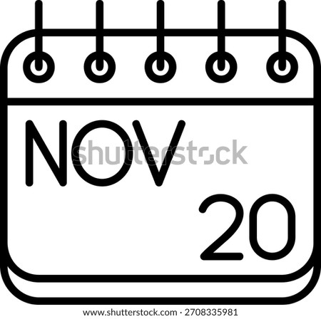 November Icon For Your Project