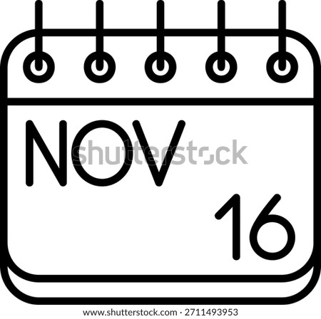 November Icon For Your Project
