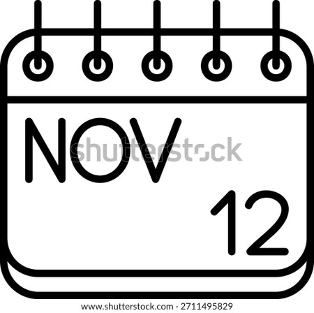 November Icon For Your Project