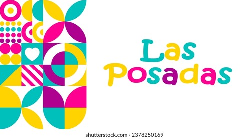 November is Las Posadas background template. Holiday concept. background, banner, placard, card, and poster design template with text inscription and standard color. vector illustration.
