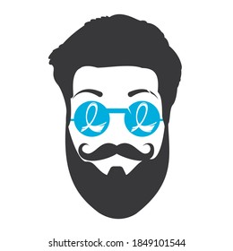 November men health awareness month blue solidarity ribbon on white background. Vector poster or banner for no shave social solidarity November event against man prostate cancer campaign.