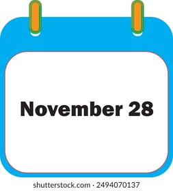 Noviembre Mes Fecha 28 | Diseño de iconos