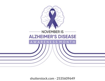 Novembro é o Mês Nacional de Conscientização sobre a Doença de Alzheimer nos Estados Unidos. Este mês é dedicado à conscientização pública sobre a doença de Alzheimer.