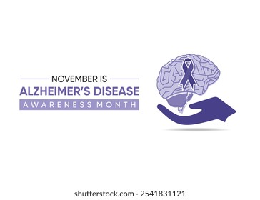 Novembro é o Mês Nacional de Conscientização sobre a Doença de Alzheimer nos Estados Unidos. Este mês é dedicado à conscientização pública sobre a doença de Alzheimer.