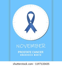 November - Prostate Cancer Awareness Month. The Clock Represents the Nature of the Disease. Dont Ignore it.