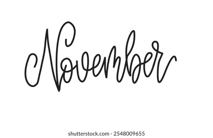 November text for Digital planner and Note taking 