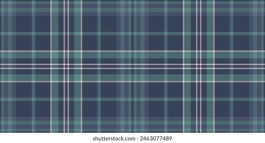 November texture background tartan, painting pattern check plaid. Cool textile seamless fabric vector in blue and teal color.