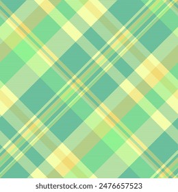 November texture plaid seamless, decorating tartan textile vector. Nostalgia fabric pattern background check in mint and green color.