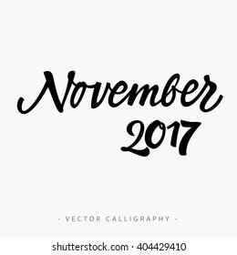 November twenty seventeen  inscription