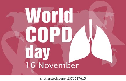 November - Vektorbild des World COPD Day 