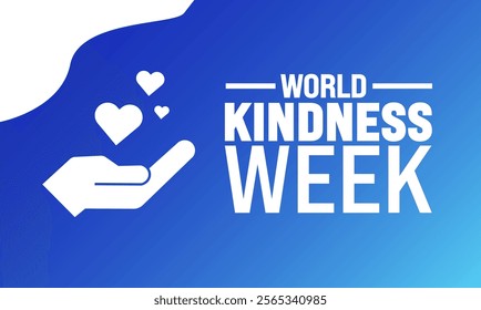 November is World Kindness Week background template. Holiday concept. suitable for placard, background, Greeting Card, Poster design template with text inscription, standard Social Media Post.