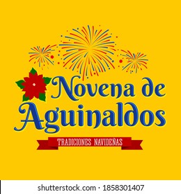 Novena de aguinaldos, Ninth of Bonuses Spanish text, Christmas tradition in Colombia.