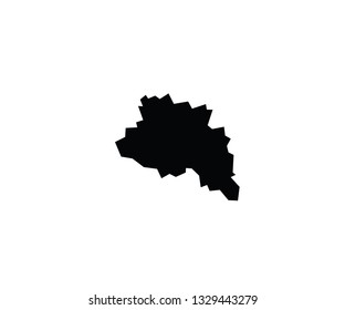 Novgorod outline map Russia oblast region 