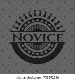 Novice dark emblem. Retro