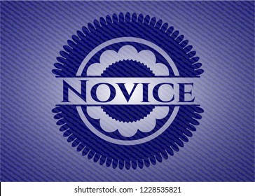 Novice with denim texture
