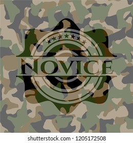 Novice on camouflage pattern