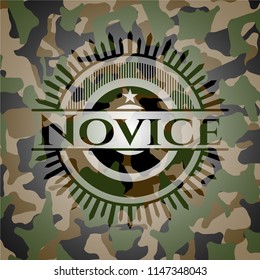 Novice on camouflaged texture