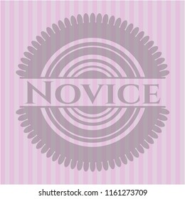Novice realistic pink emblem