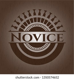 Novice Wood Icon Emblem Stock Vector Royalty Free