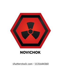 Novichock Chemical Nerve Agent Warning Icon Stock Vector (Royalty Free ...