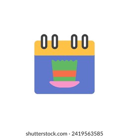 Novruz holiday day flat icon, vector sign, colorful pictogram isolated on white. Symbol, logo illustration. Flat style design