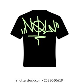 Now Handlettering text Vector Illustration, Streetwear, Typography,Graffiti, poster, on white background