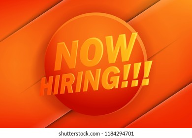 Now Hiring. Advertisement Poster or Banner Design