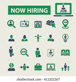 now hiring icons
