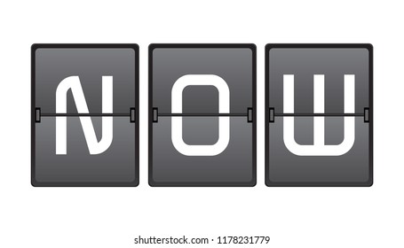 now message in calendar, illustration