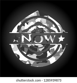 Now on grey camouflaged pattern
