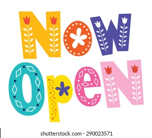 now open
